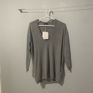 NWT The Row grey wool/cashmere sweater